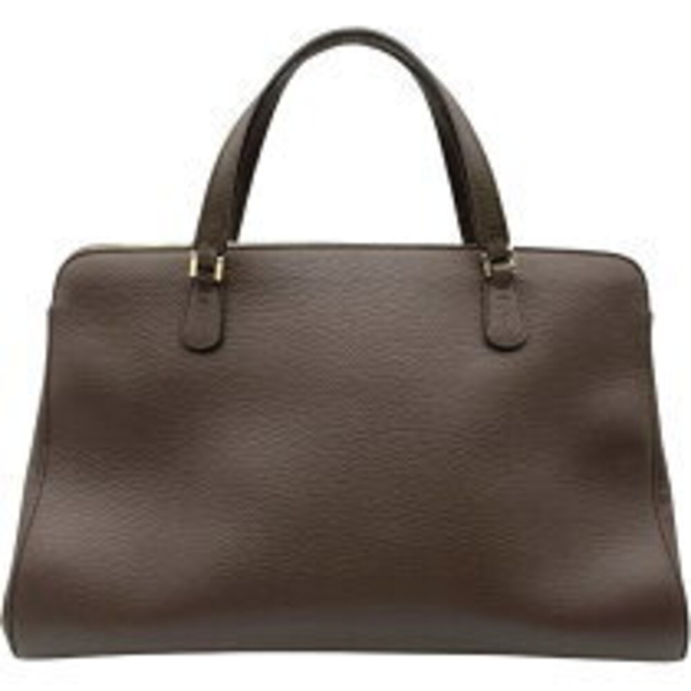 Gucci Charm Tote Brown Bag Leather GG Interlocking Handbag